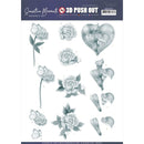 Find It Trading - Jeanine's Art Punchout Sheet - Grey Calla Lily, Sensitive Moments*