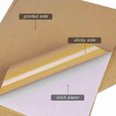 Poppy Crafts A4 Printable Sticker Paper - Kraft - 10 Pack