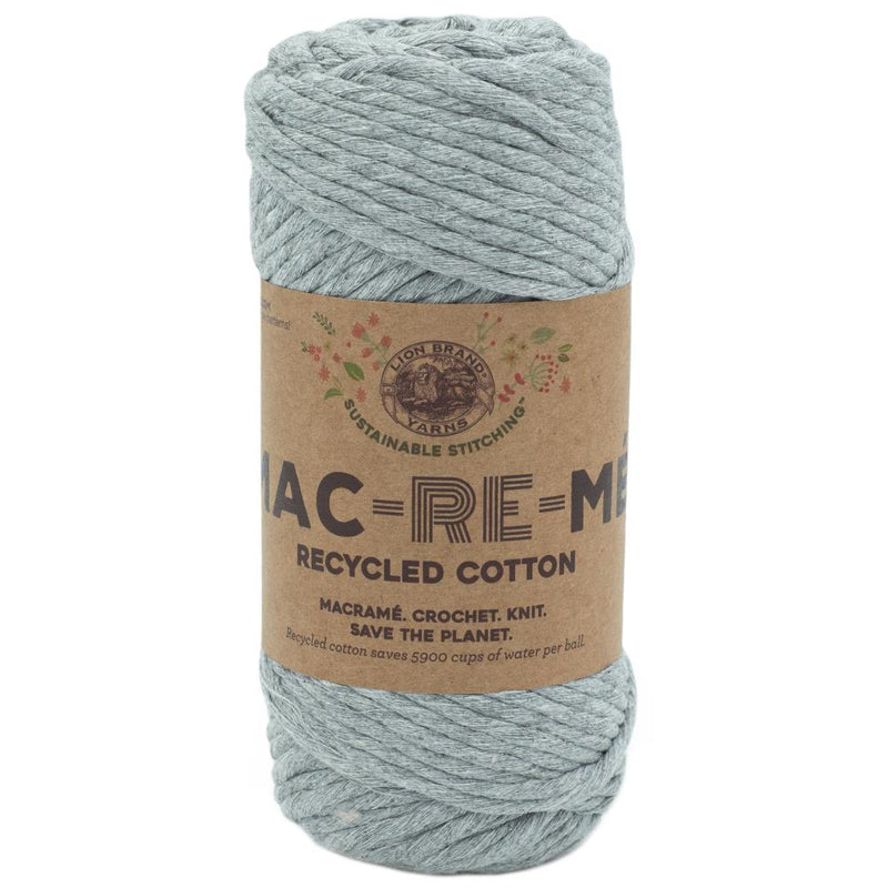 Lion Brand Mac-Re-Me Yarn - Oxford Grey 200g^