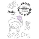 Prima Marketing Julie Nutting Mixed Media Cling Rubber Stamp - Jamila*