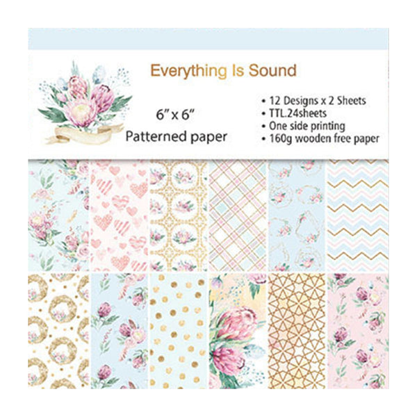 Poppy Crafts 6"x6" Paper Pack #91 - Everything is Sound*