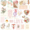 Prima Marketing Magic Love By Frank Garcia, Cardstock Ephemera 29 pack - Shapes, Tags, Words, Foiled Accents*