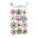 Prima Marketing Paper Flowers 12 pack  Enveloped/ Avec Amour