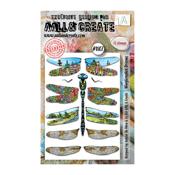 Aall & Create - Clear Stamp Set #1107 - Wingbrushed Dreams