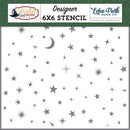 Echo Park Stencil 6"X6" Magical Night Sky, Wizards & Company*