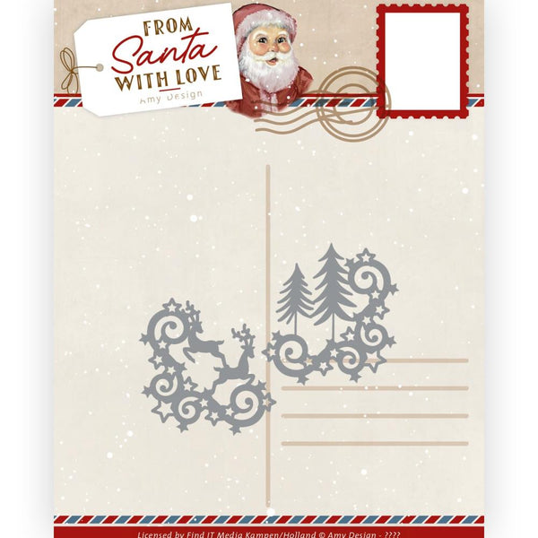 Find It Trading Amy Design Die - Reindeer Corners, From Santa  with  Love Collection*