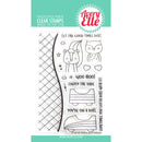 Avery Elle Clear Stamp Set 4in x 6in - Peek-A-Boo Coaster*