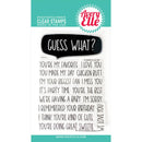 Avery Elle Clear Stamp Set 4"X6" - Guess What?*