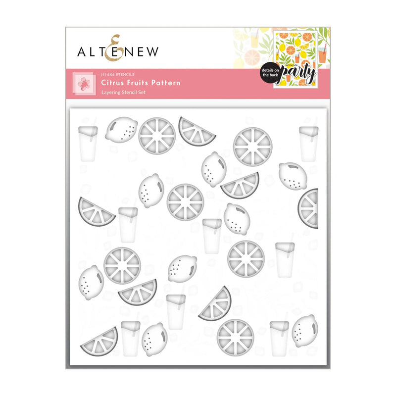 Altenew Citrus Fruits Pattern Layering Stencil Set (4 in 1)*