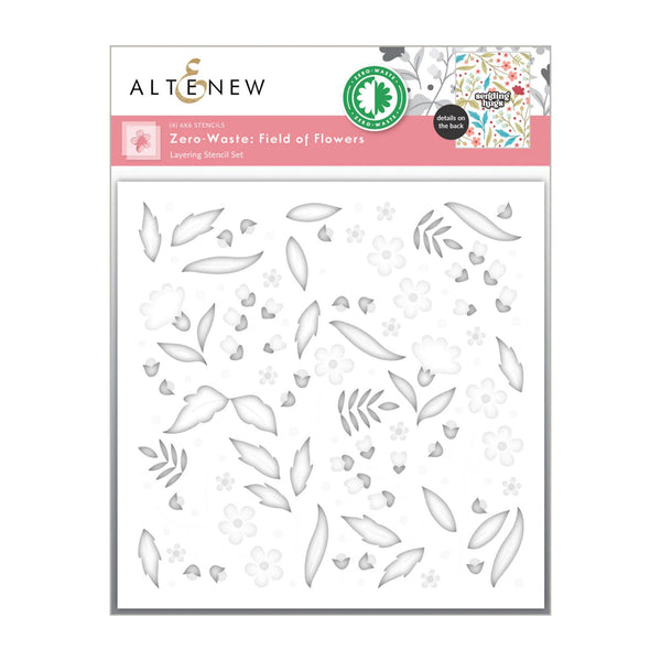 Altenew Zero Waste: Field of Flowers Layering Stencil Set*