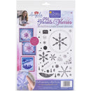 Angela Poole A4 Photopolymer Stamp Set - Florals & Flurries*