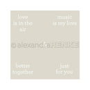 Alexandra Renke Stencil 6in x 6in - Just For You, Music*