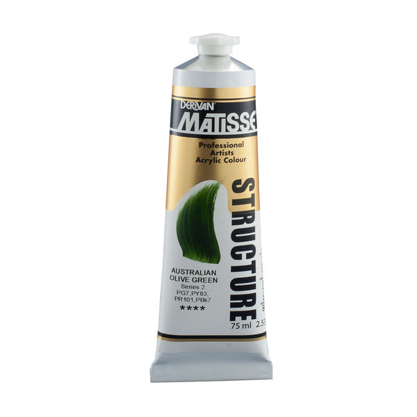 Matisse Structure Paint 75mL - Australian Olive Green