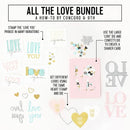 Concord & 9th Clear Stamps 6"X6" - All The Love*