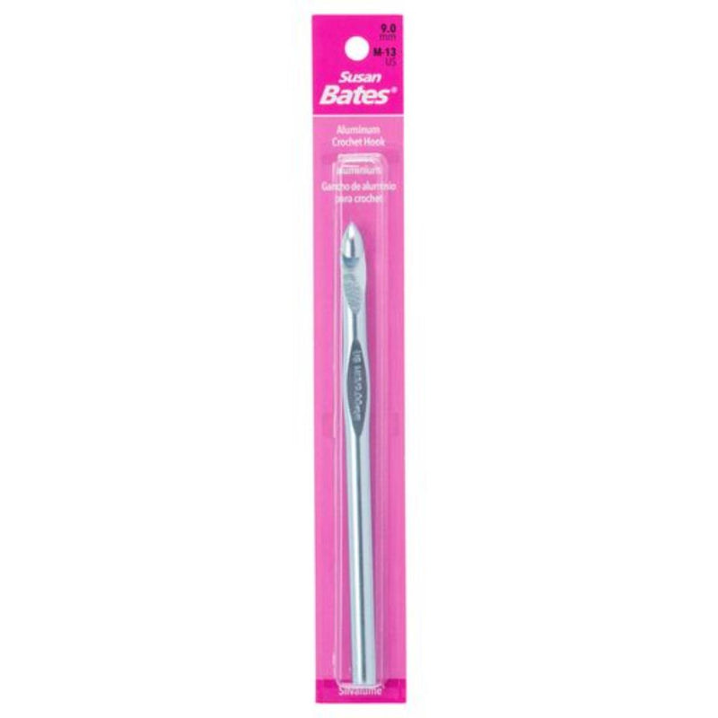  Susan Bates Silvalume Aluminum Crochet Hook 5.5, Size M13/9mm