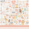 Echo Park Our Baby Girl cardstock stickers 12"X12" elements