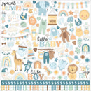 Echo Park Our Baby Boy cardstock stickers 12"X12" elements