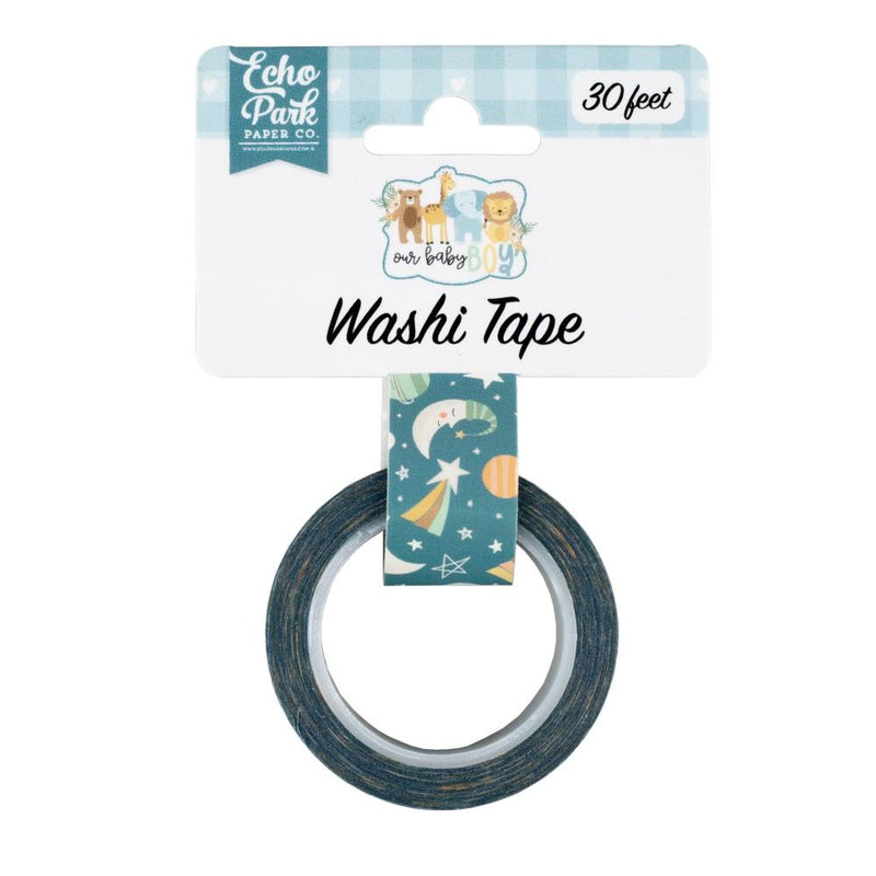 Echo Park Our Baby Boy washi tape 30' Night Sky, Our Baby Boy