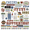 PhotoPlay Birthday Bash Stickers 12"X12" Elements