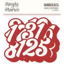 Simple Stories Boho Christmas Bits &  Pieces Die-Cuts 31 pack  Number