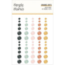 Simple Stories Boho Baby Enamel Dots Embellishments 60 pack
