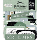 Echo Park Cardstock Ephemera Titles & Phrases, Wedding Bells