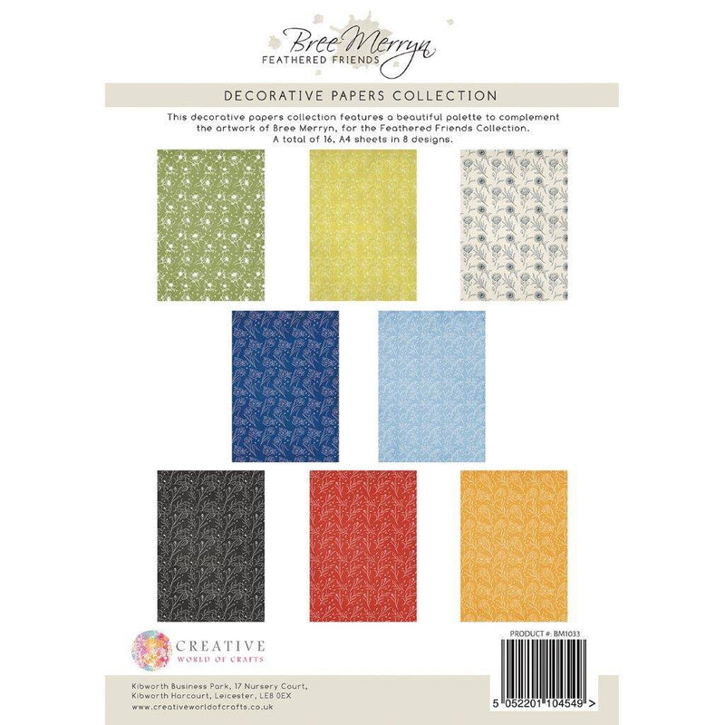 Bree Merryn Feathered Friends ‚Äì Decorative Papers*