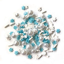 Buttons Galore Sprinkletz Embellishments 12g - Pearly Snowflakes*