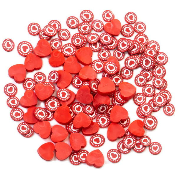 Buttons Galore Sprinkletz Embellishments 12G-Valentine Flowers