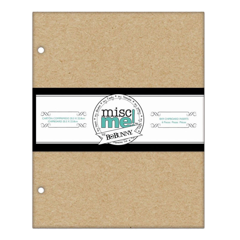 BoBunny Misc Me! 8"x9"Chipboard Inserts 6pcs*