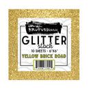 Brutus Monroe Glitterstock 6"x 6" - Oz Collection - Yellow Brick Road*