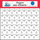 Carta Bella Stencil 6"x 6" Bon Voyage - Anchors*