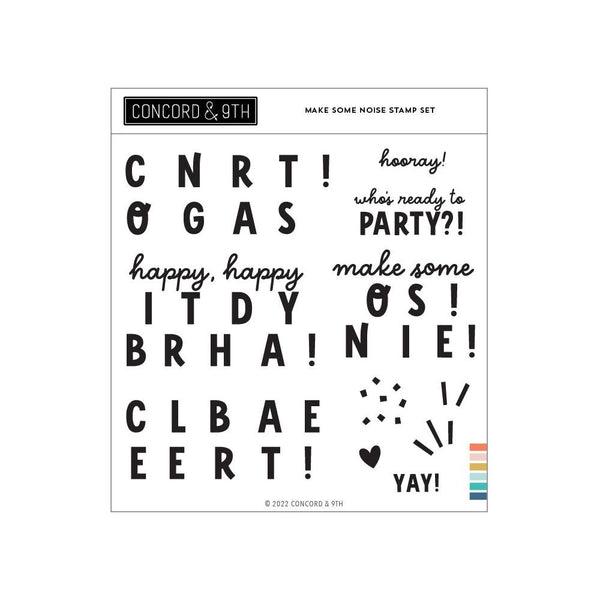 Concord & 9th Clear Stamps 6"X6" - Make Some Noise*