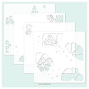 Concord & 9th Stencil 6"X6" 4 pack  Flower Press*