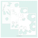 Concord & 9th Stencil 4.75"X6" 3 pack  Cottage Garden