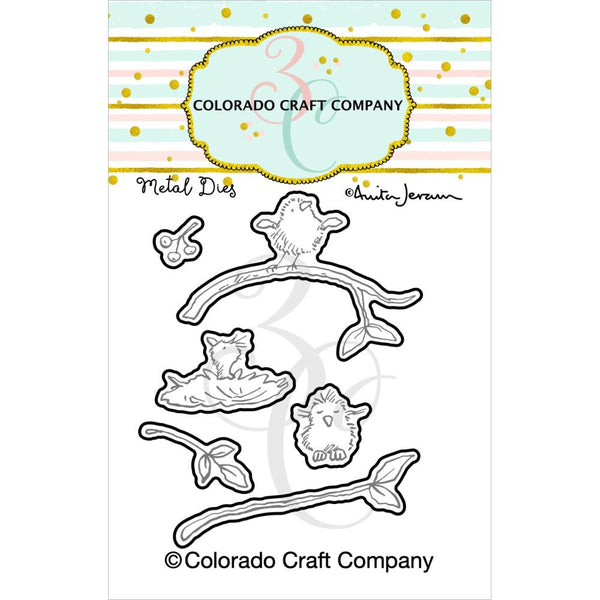 Colorado Craft Company Metal Die Set Tiny Bird Berries-By Anita Jeram