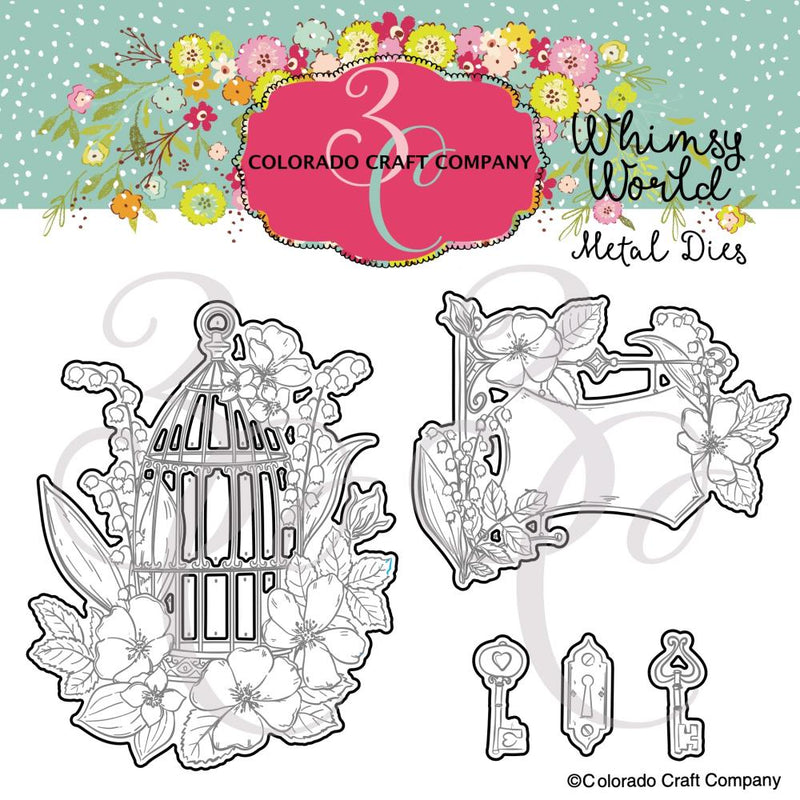 Colorado Craft Company Metal Die Set - Be Free - Whimsy World*