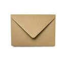 Poppy Crafts 5x7in 300gsm Cards and Envelopes - Brown Kraft -  Pack of 10