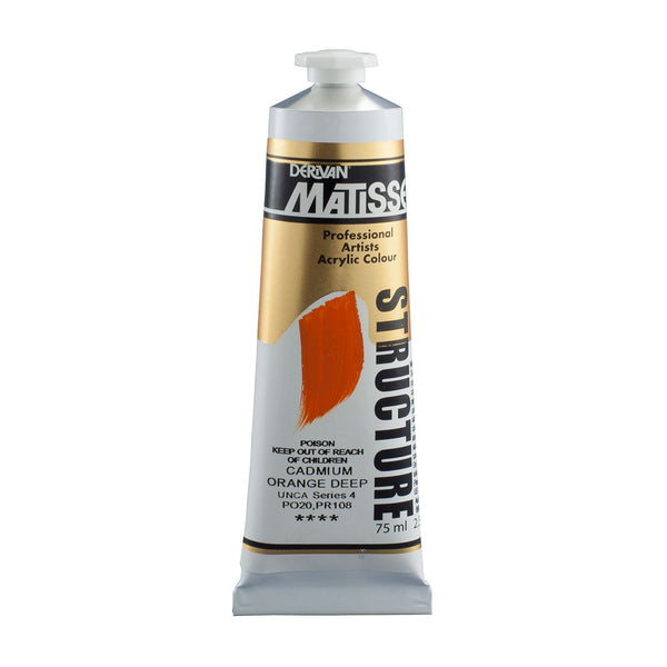 Matisse Structure Paint 75mL - Cadmium Orange Deep