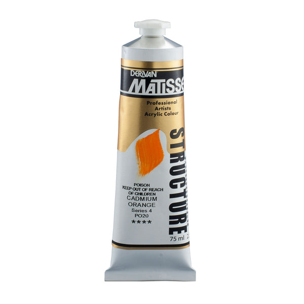 Matisse Structure Paint 75mL - Cadmium Orange