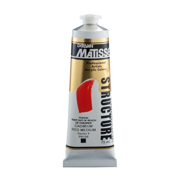 Matisse Structure Paint 75mL - Cadmium Red Medium