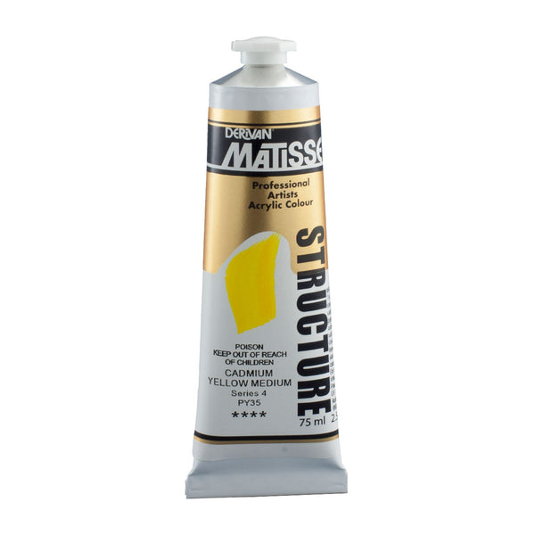 Matisse Structure Paint 75mL - Cadmium Yellow Medium