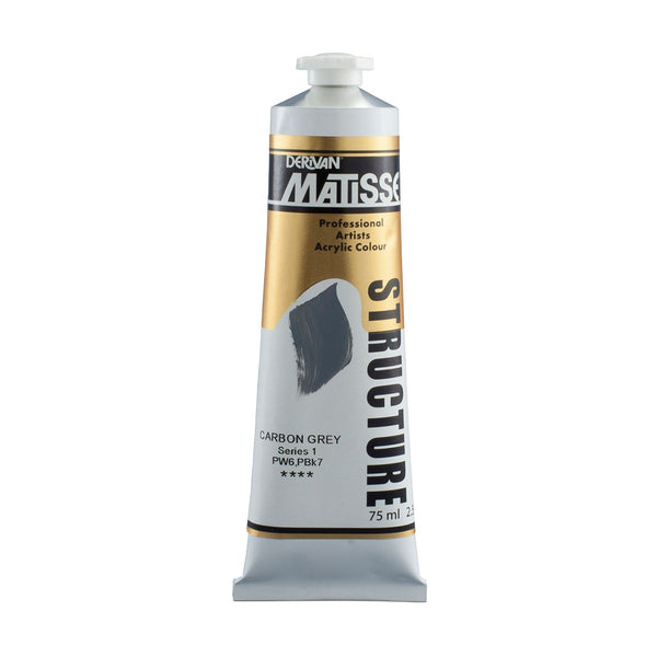 Matisse Structure Paint 75mL - Carbon Grey