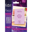 Crafter's Companion Cosmic Clear Acrylic Stamp Reach For The Stars*