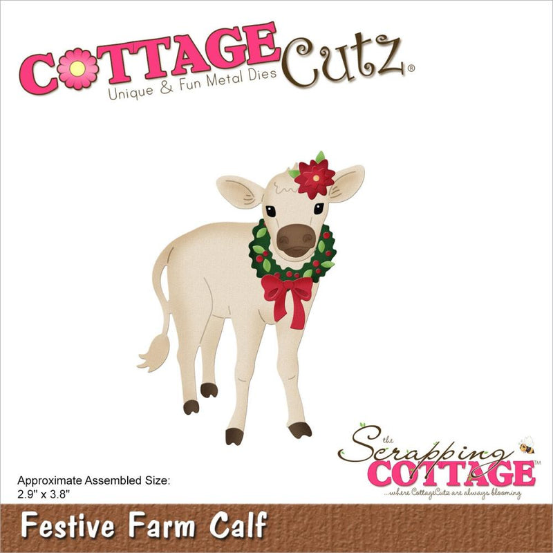 CottageCutz Dies - Festive Farm Calf 2.9"x 3.8"*