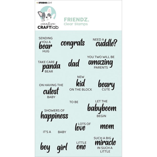 Studio Light Friendz Clear Stamp Nr. 165, Baby Text*