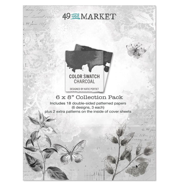 49 And Market Collection Pack 6"X8" Colour Swatch: Charcoal