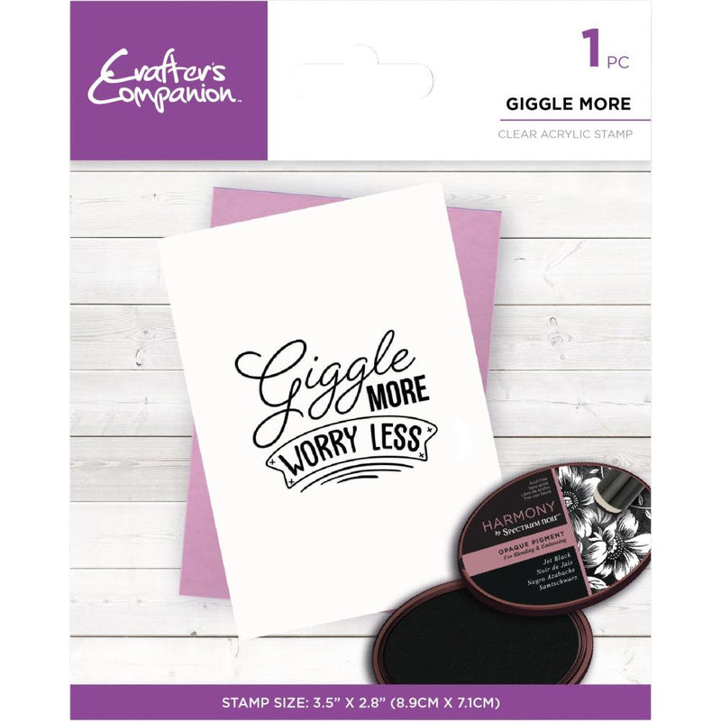 Crafter's Companion Clear Acrylic Stamps  - Giggle More*