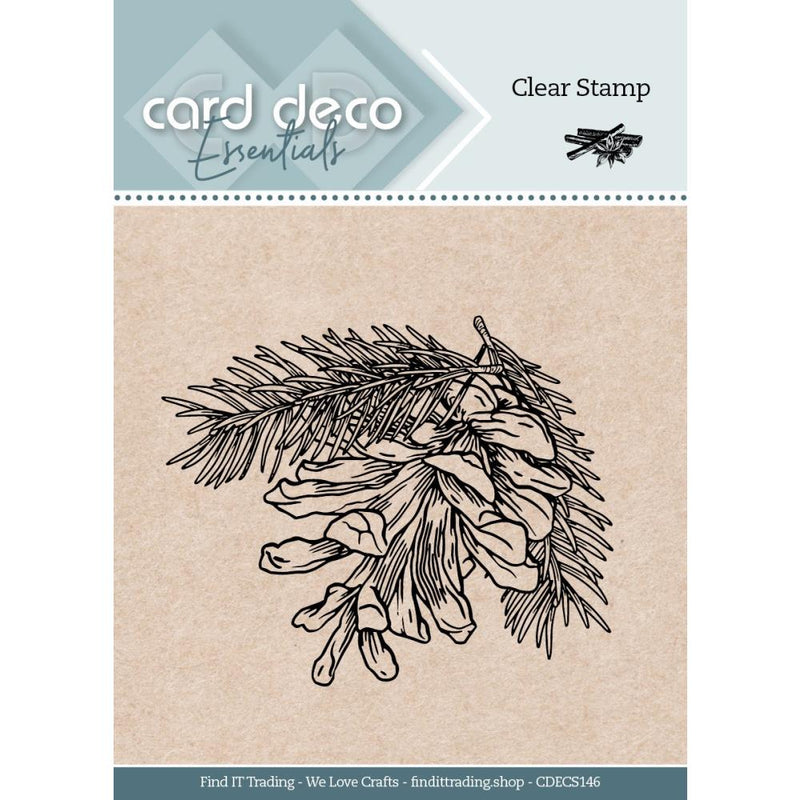 Find It Trading Card Deco Essentials Clear Stamps Pine Cone*