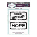 Creative Expressions Rubber Stamp By Andy Skinner - First Class*